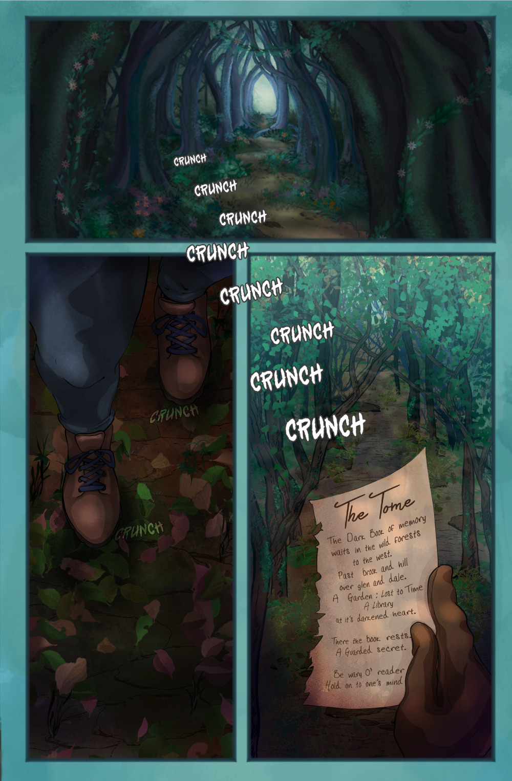 Ah yes, the dark library at the center of the forest that's lost to time, a perfect getaway vacation.